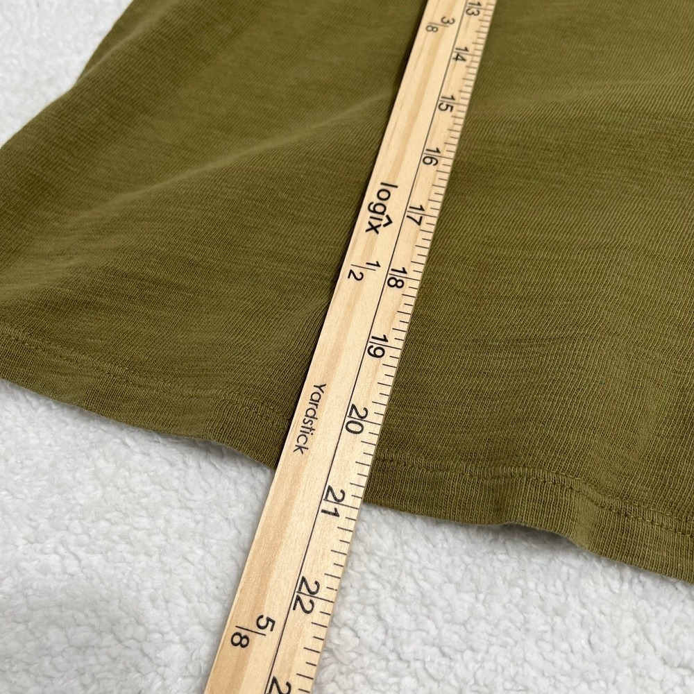 Loft Women's Blouse Sz Small Army Green Eyelet Puff Sleeves Cottage Core - Picture 4 of 6